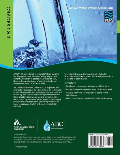 Water System Operations (WSO) Distribution 1 & 2 (AWWA)