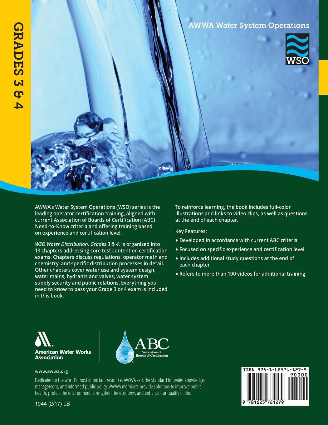 Exploitation du système d'eau (WSO) Distribution 3 et 4 (AWWA)