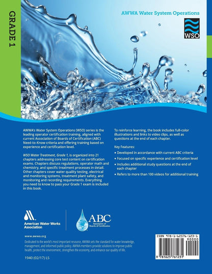 Water System Operations (WSO) Water Treatment 1 (AWWA)