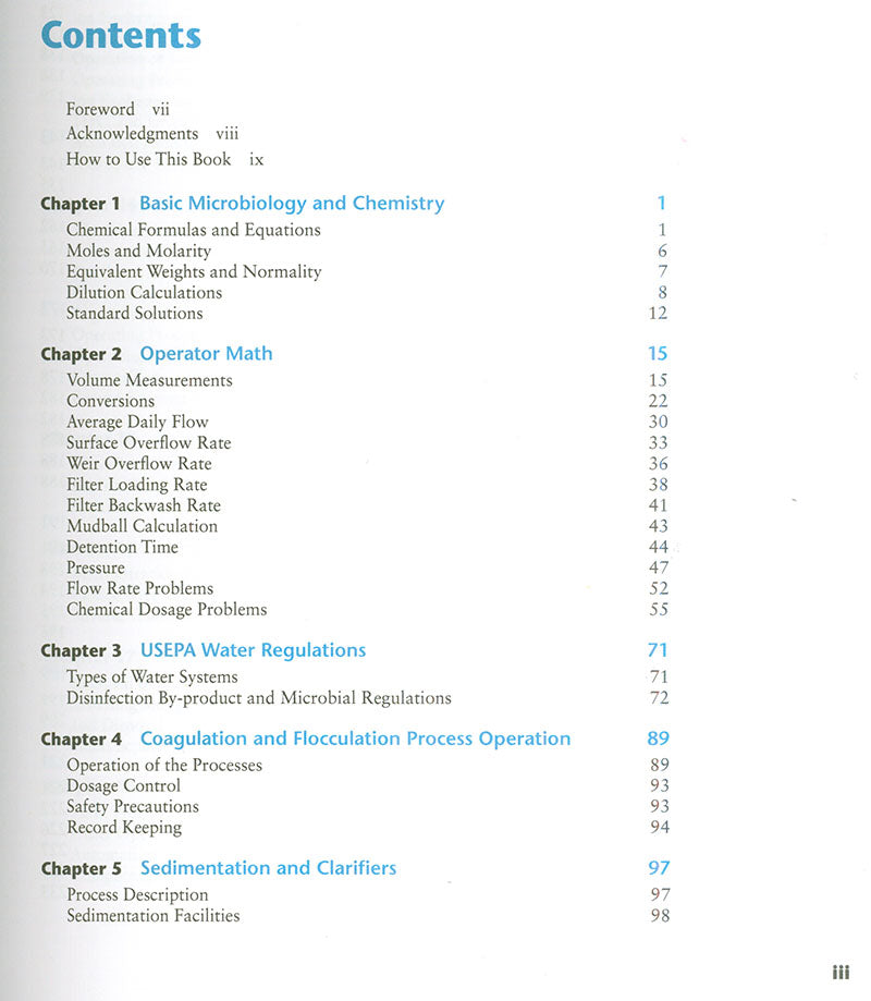 Water System Operations (WSO) Water Treatment 2 (AWWA)